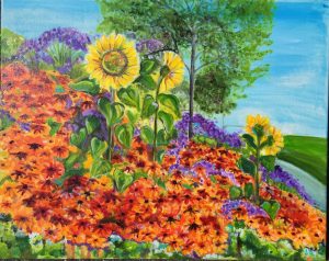 Allison Redies: Jowful Sunflowers at Memorial Park